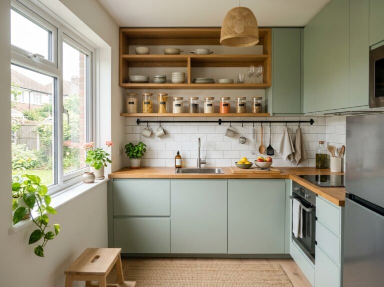 kitchen with cabnets