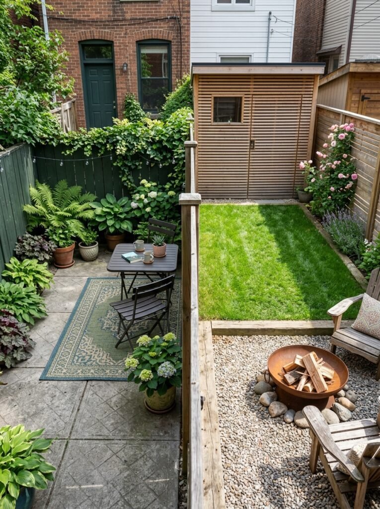 Two Small Yards, Two Different Approaches
