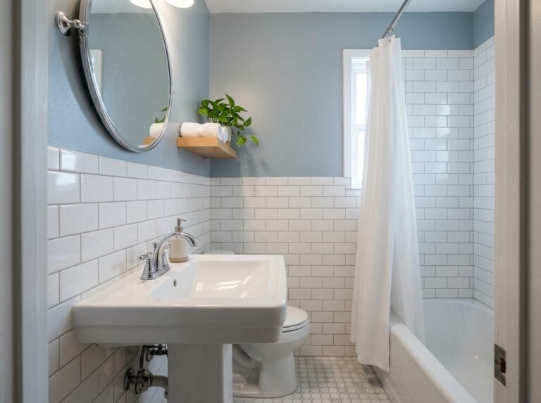 What Color to Paint a Bathroom With White Tile and White Fixtures